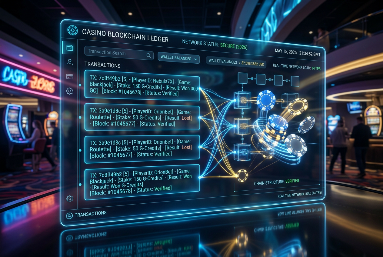 Vizualizace blockchainové sázky a transparentnosti v iGamingu